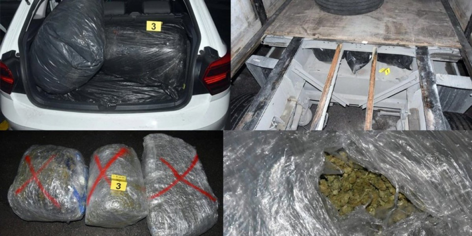 Preko 85 kg droge: Neverovatna zaplena srpske policije, uhvatili kupca, a onda i dilera (FOTO)