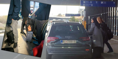 Gledalačko obaveštajna služba Informera (GOSI) jutros je na prvom letu za Ljubljanu, snimila blokaderku i desnu ruku Dragana Đilasa - Mariniku Tepić.