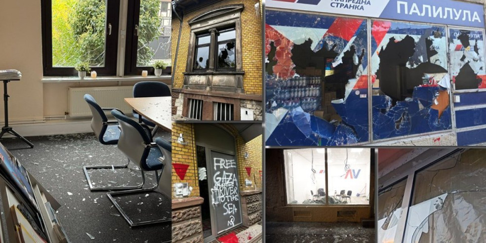 Blokaderi svuda isto divljaju: Prostorije CDU u Nemačkoj uništene kao i kancelarije SNS