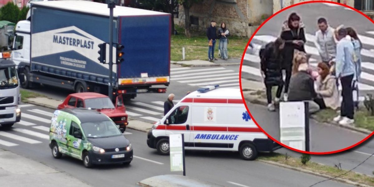 Patike joj ostale na kolovozu: Oborena devojčica na pešačkom u Kragujevcu (FOTO/VIDEO)