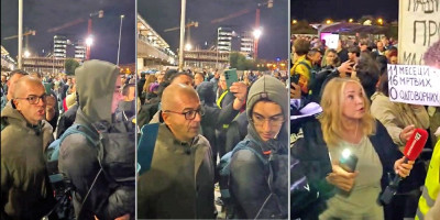 Blokaderi koji su ponovo zaustavili ceo grad pod izgovorom odavanja počasti žrtvama u padu nadstrešnice okupili su se oko ekipe Informera i još jednom pokazali da je njihov jedini plan i program - nasilje, nasilje i samo nasilje!