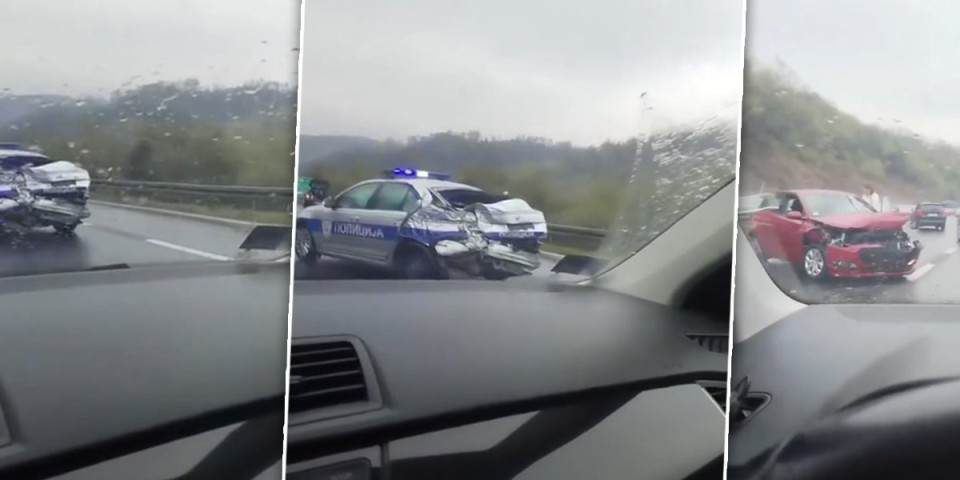 Za manje od pola sata četiri udesa kod Bubanj potoka: Smrskano vozilo policije (VIDEO)