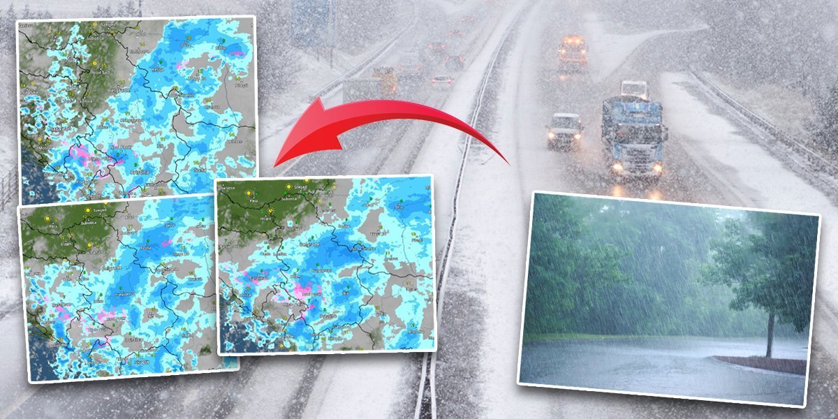 Jak ciklon iznad Grčke zahvata i nas: Prvo kreće sneg, pa kiša - Ovaj deo Srbije prvi na udaru