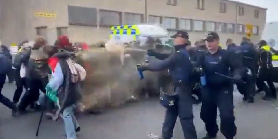 Da se zna ko je zakon: Irska policija munjevito razbila pokušaj probijanja kordona! (VIDEO)