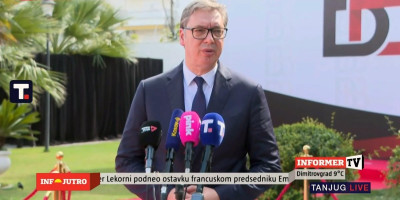 Predsednik Srbije Aleksandar Vučić boravi u zvaničnoj poseti Albaniji na samitu inicijative Brdo-Brioni, odakle se obratio javnosti.