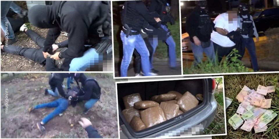 Jurnjava, hapšenje, gepek pun droge: Pogledajte kako je "pao" Crnogorac sa ekipom u Beogradu (FOTO/VIDEO)