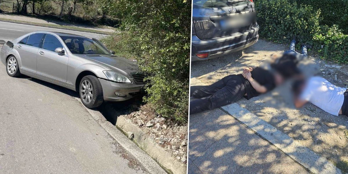 Filmska otmica u Budvi: Otmičari bežali od policije, pa izazvali tešku saobraćajku (FOTO)