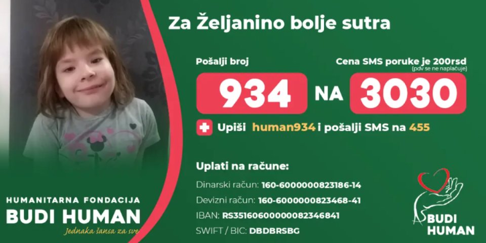 Ovom malom anđelu potrebna je naša pomoć: Neophodno je operativno lečenje - Vaše malo za nju je sada sve