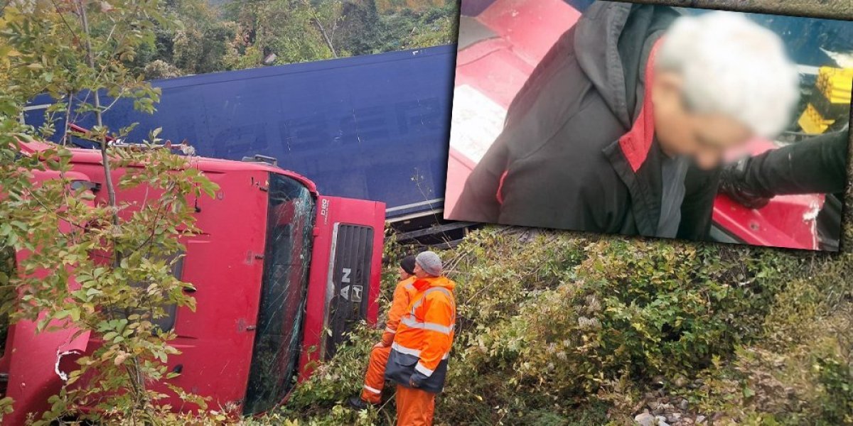 12 sati nakon nesreće bio zarobljen u šleperu: Neviđena drama kod Novog Pazara (FOTO)