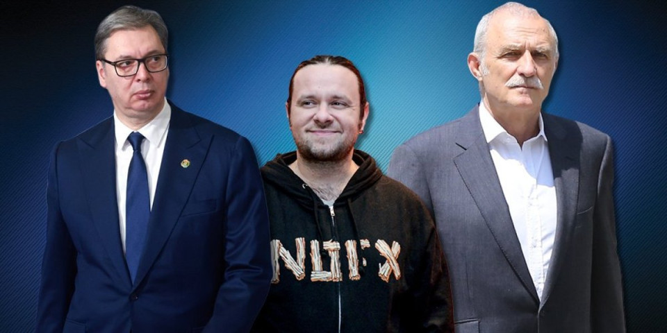 Dripački zabavljač Vidojković skrenuo: Uživo u programu simulirao intiman odnos između Laze Ristovskog i Vučića (VIDEO)