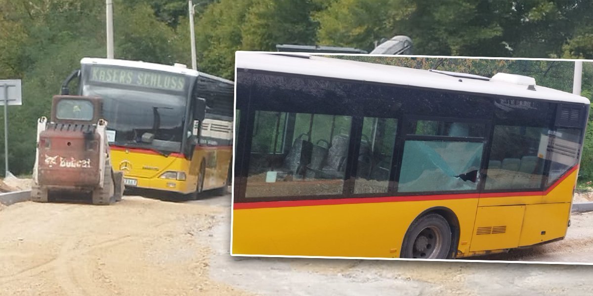 Autobus udario u radnu mašinu: Saobaćajna nezgoda kod Kopaonika (FOTO)