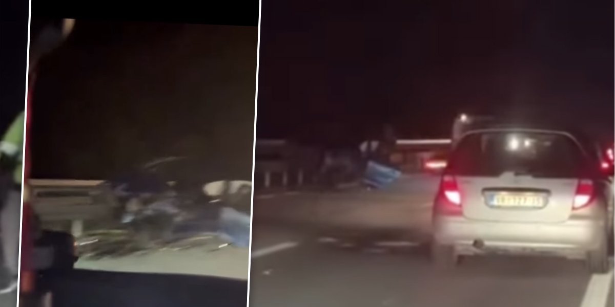 Automobil uništen do neprepoznatljivosti: Teška saobraćajka na auto-putu kod Ćuprije (VIDEO)
