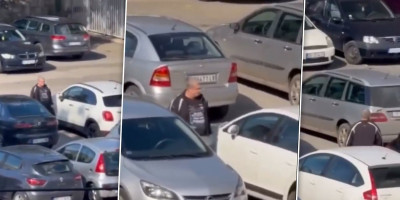 Društvenim mrežama širi se uznemirujući snimak sa parkinga kod Beogradskog sajma, na kome se vidi kako nepoznati muškarac ide od automobila do automobila i proverava da li su vrata zaključana.
