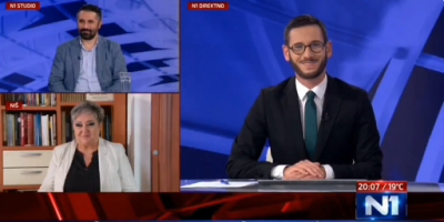 Gledaoci tajkunske N1, koji su sinoć bili uz njen program, mogli su da vide pravi šou blamaže na toj televiziji i to u režiji voditelja Filipa Lukića i blokaderske dekanke Filozofskog fakulteta u Nišu, Natalije Jovanović, poznate po pametovanju i žestokim kritikama na račun studenata koji nisu želeli da ruše svoju zemlju poput zgubidana.