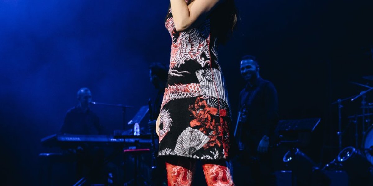 Milica Pavlović na koncertu