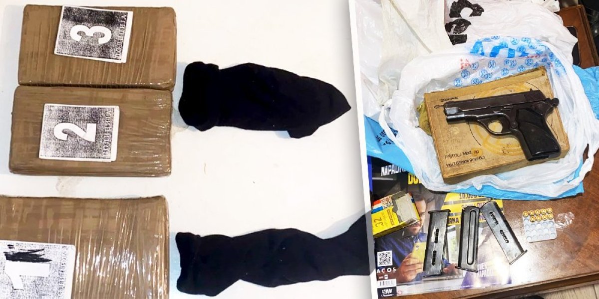 Policija zaplenila drogu i oružje: Hapšenje u Smederevu (FOTO)