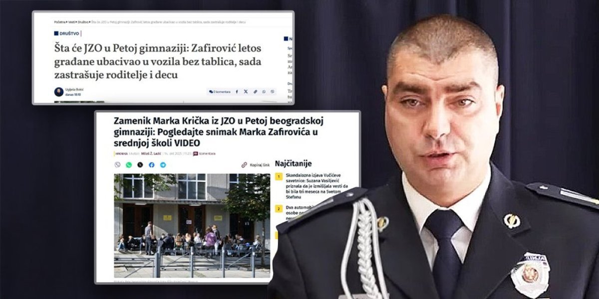 OPERACIJA “KRIČAK”! Antisrpski mediji plasiraju strašne laži o komandantu JZO!?