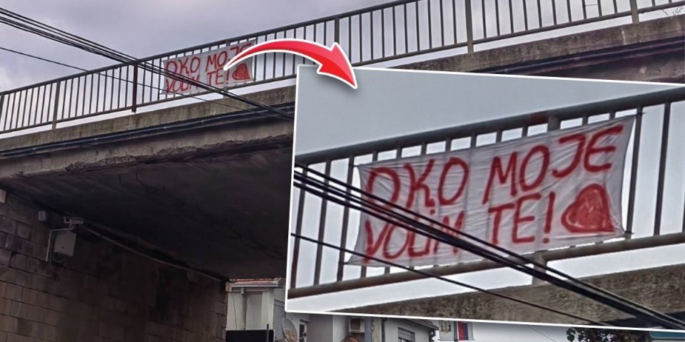 Neobična poruka na mostu u Vladičinom Hanu: Vidiš li je, oko?