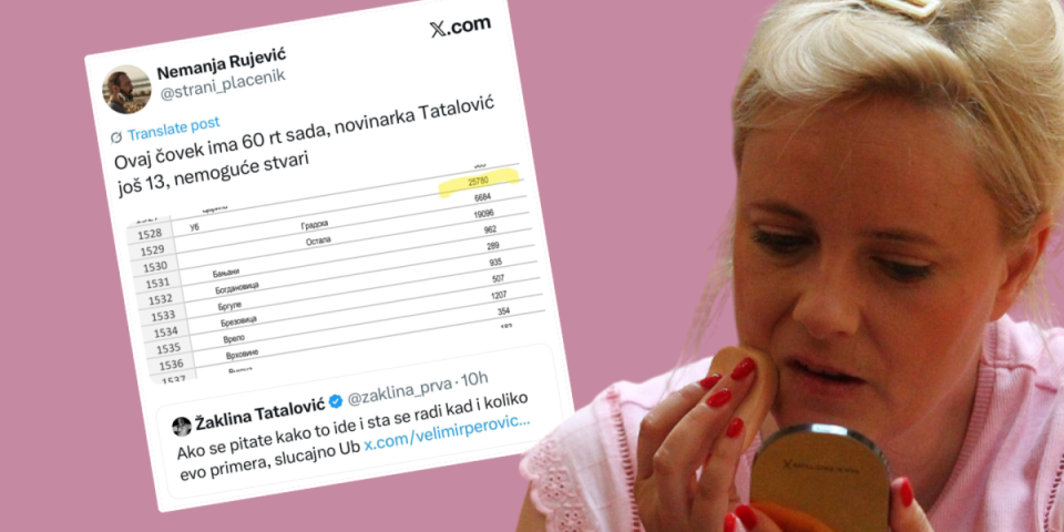 (FOTO) Ispala za medalju: Žaklina Tatalović masno slagala, pa brže bolje obrisala tvit