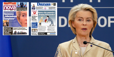 Poseta predsednice Evropske komisije (EK) Ursule fon der Lajen i poruke koje je poslala na zajedničkoj konferenciji sa Aleksandrom Vučićem u tajkunskim medijima predstavljena je kao dokaz da Evropska unija okreće leđa Srbiji i njenom predsedniku. Istina je, što se moglo videti uživo na većini televizija - dijametralno suprotna.