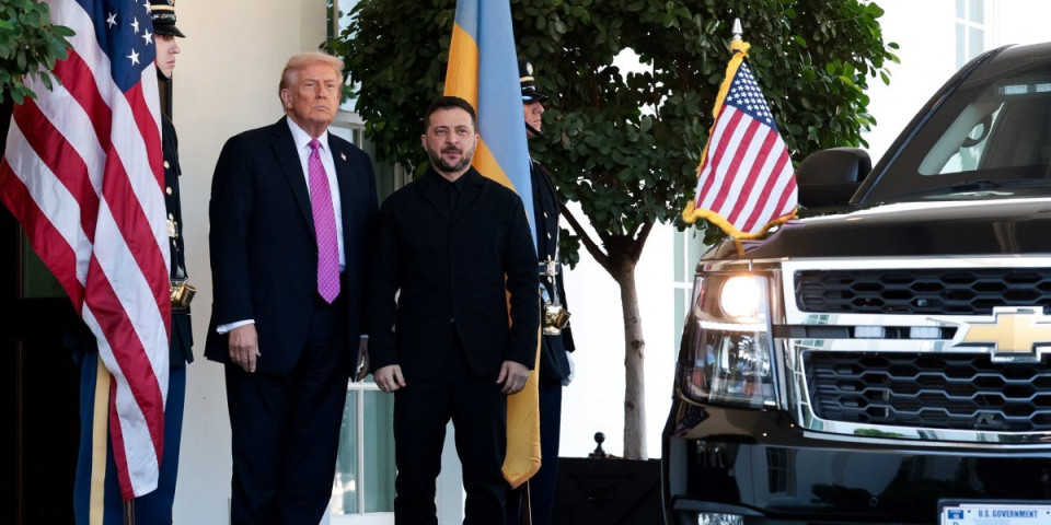 (FOTO) Stigao Zelenski u Belu kuću - Počela konferencija za novinare: Škakljiva pitanja na stolu - Tramp rekao ovo za Putina!