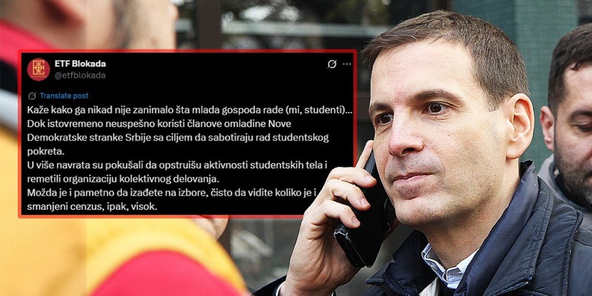 Blokaderi urnisali Jovanovića: Nakon što je poručio da ga stav mladih ne zanima, oštro mu uzvratili