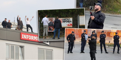 Srđan Žunić, poznati blokader i osnivač pokreta Ujedinjeni narod Srbije, došao je danas ispred Informera kako bi učestvovao u blokadi naše medijske kuće i prikupio koji pregled više za svoj kanal na Jutjubu, zakukao je na sav glas.
