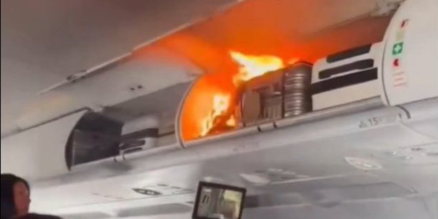 (VIDEO) Izbio požar u avionu: Čuju se jezivi krici putnika - Snimak ledi krv u žilama