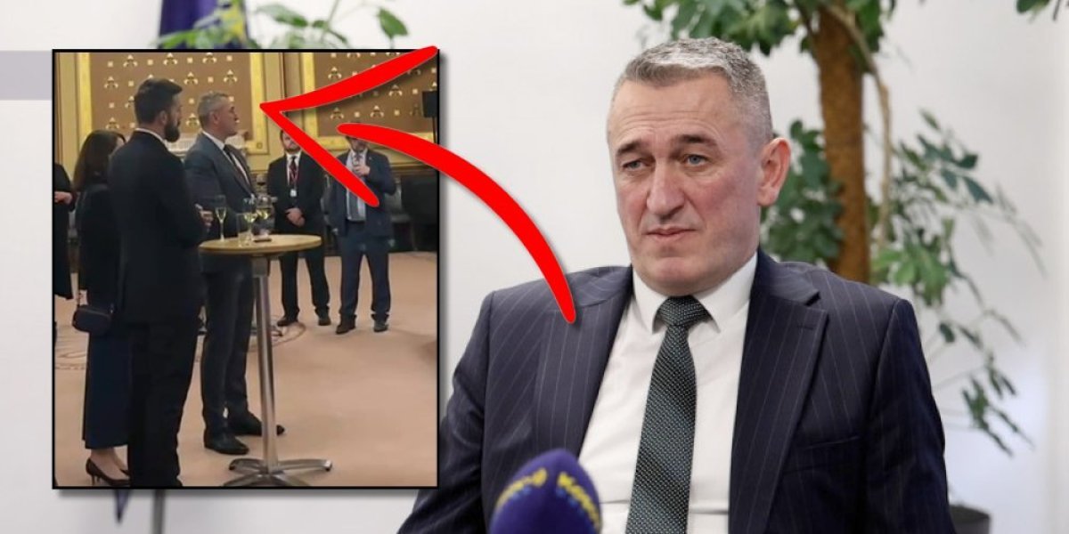 Otišli u London da pljuju Srbiju - GOSI uhvatio na delu Kurtijevog Nenada Rašića: Sa njim članovi PSG i ZLF (VIDEO)