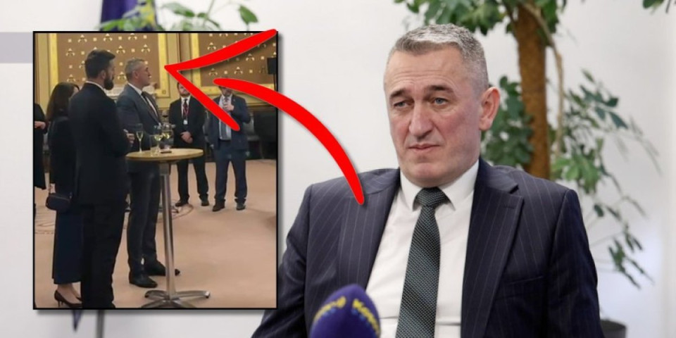 Otišli u London da pljuju Srbiju - GOSI uhvatio na delu Kurtijevog Nenada Rašića: Sa njim članovi PSG i ZLF (VIDEO)