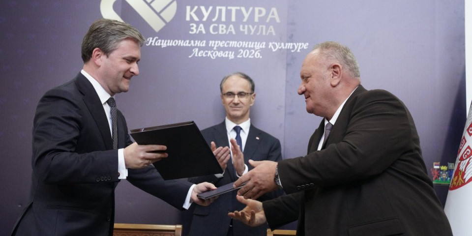 Leskovac zvanično proglašen za prestonicu kulture Srbije za 2026. godinu