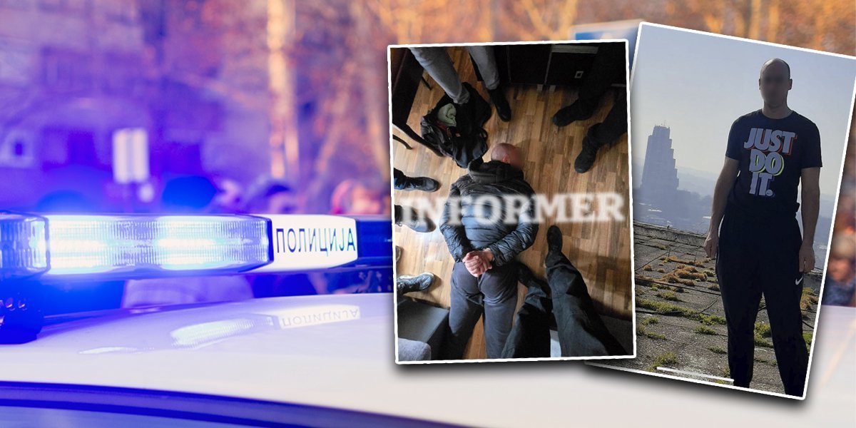 Ovako je uhapšen Vuk M. u Obrenovcu! Policija ga "bacila" na pod i okružila - pokušao da ubije bivšu ženu (FOTO)