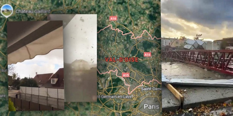 (VIDEO) Supećelijska oluja raznela Francusku: Ljudi u panici gledali kako se stvara tornado - Ima mrvih i povređenih