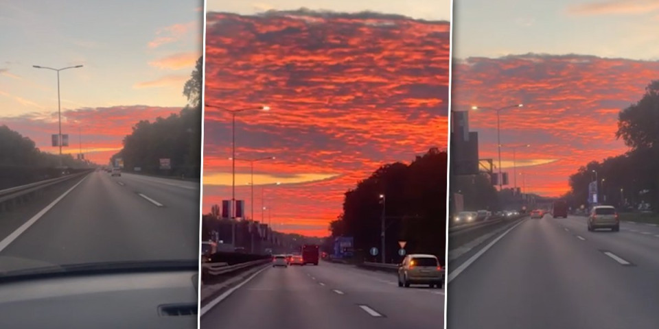 Puklo nebo nad Beogradom - Šta se ovo desilo jutros, građani se pitaju da li je fotomontaža (VIDEO)