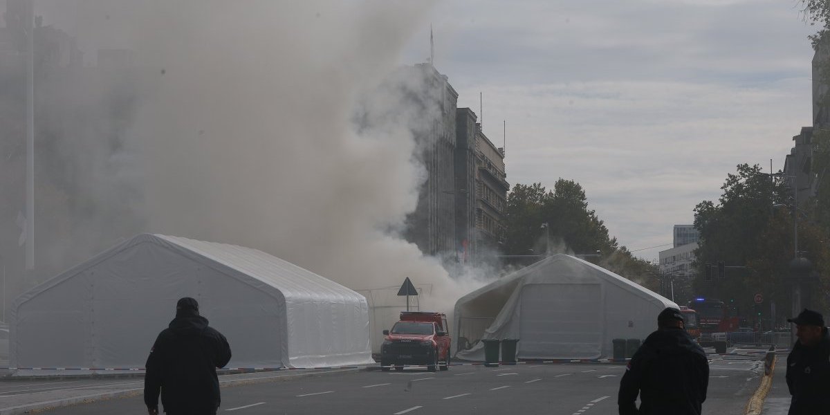 Scene nakon terorističkog napada ispred Narodne skupštine
