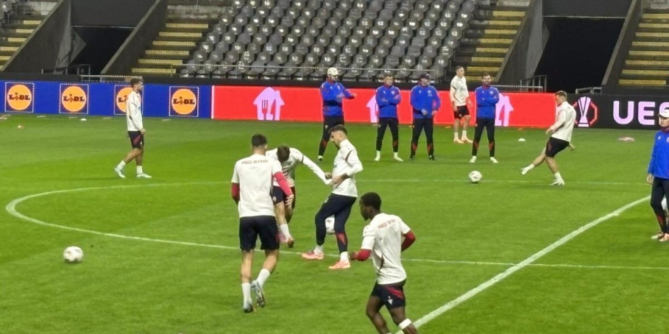 Poslednje pripreme za Bragu: Zvezda odradila trening na čuvenom stadionu (FOTO GALERIJA/VIDEO)