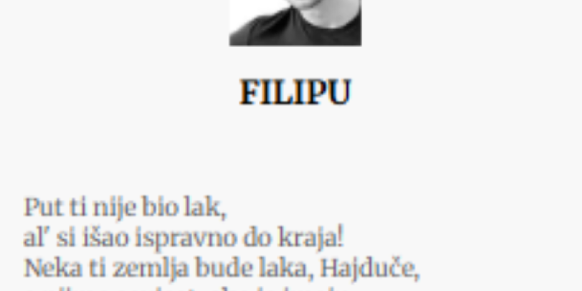 Filip Ivanović ubijen