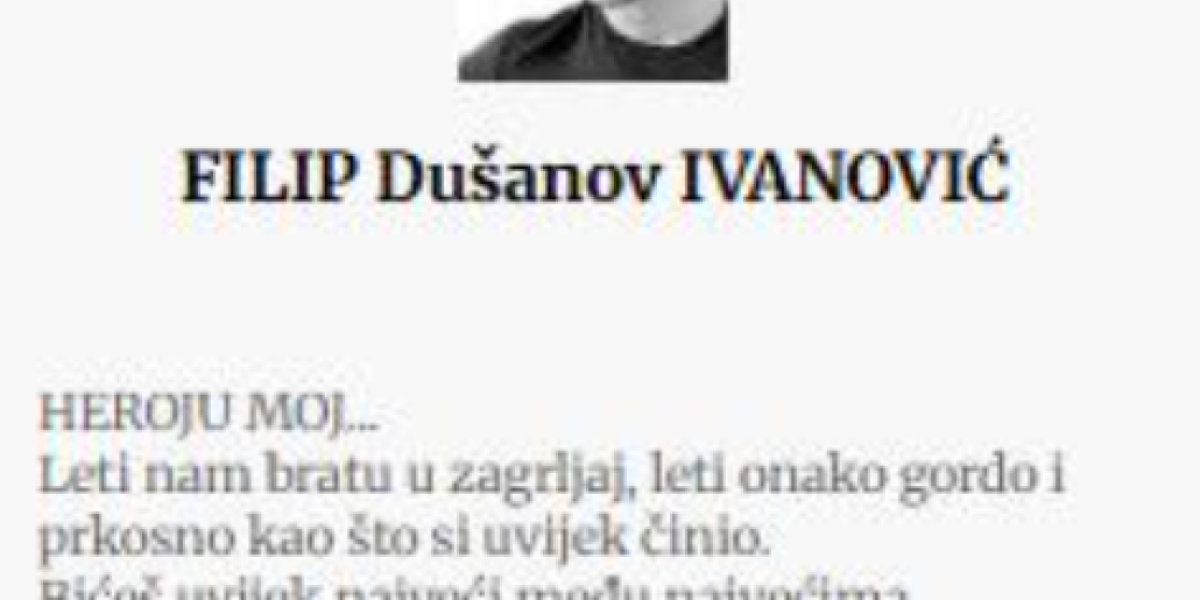 Čitulja od Ilije Ivanovića