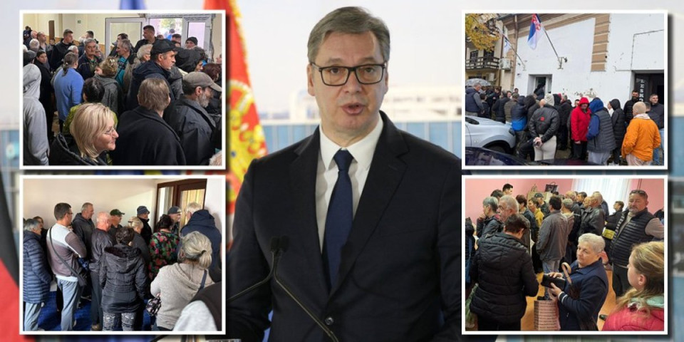 Kolone ljudi: Velika podrška i redovi za potpise za listu Aleksandra Vučića (FOTO)