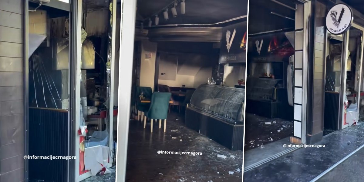 Demolirano sve! Evo kako izgleda kafić Turčina nakon krvavog incidenta u Podgorici (VIDEO)