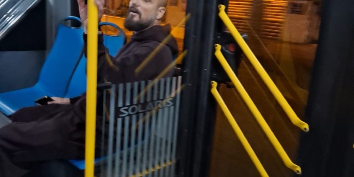 Boban Rajović u gradskom prevozu