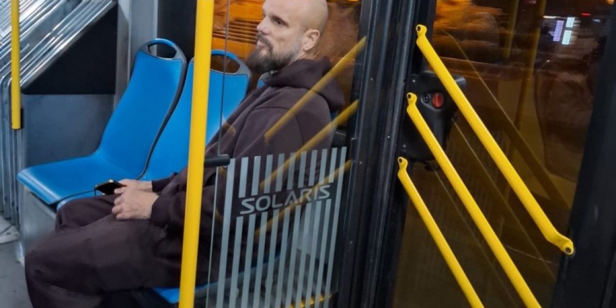Boban Rajović u gradskom prevozu