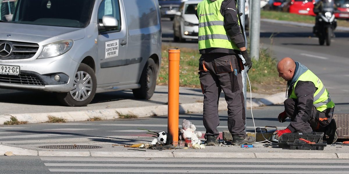 Mesto pogibije na Novom Beogradu