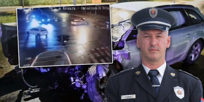 Potpukovnik Uprave Saobraćajne policije Dejan Stević sa knedlom u grlu govorio je jutros o teškoj saobraćajnoj nesreći koja se dogodila minulog vikenda na Novom Beogradu u kojoj je poginuo njegov dugogodišnji prijatelj i kolega Bojan Živković (43) sa suprugom i detetom.
