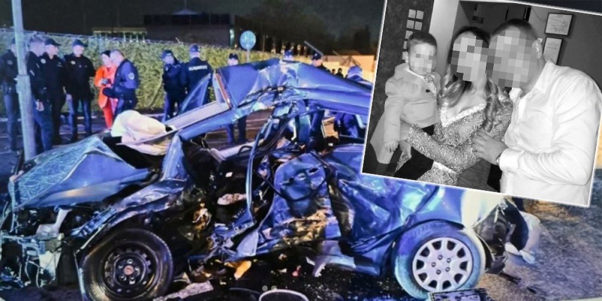 Nikola ih pijan i drogiran ubio na mestu: Prijatelji i rodbina se čituljama opraštaju od stradale porodice na Novom Beogradu (FOTO)