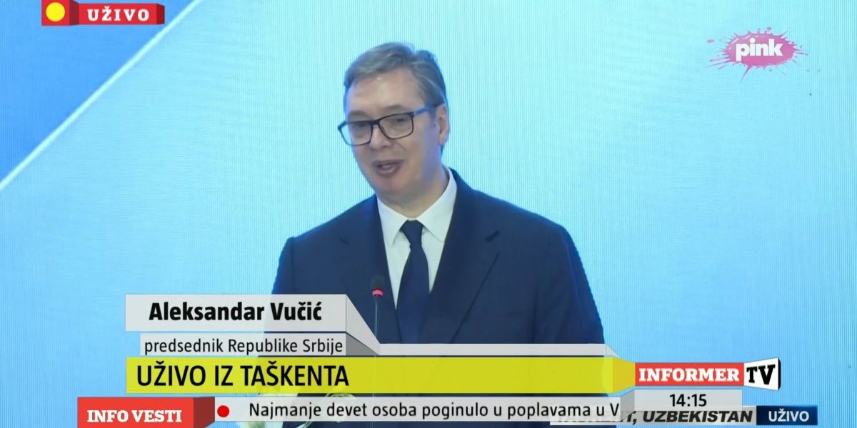 "Vidimo veliki potencijal u Uzbekistanu": Moćan govor predsednika Vučića na Poslovnom forumu u Taškentu (VIDEO)
