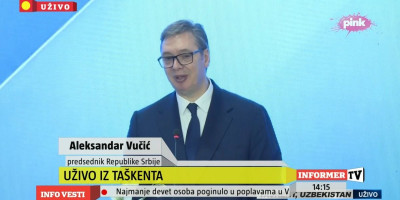 Predsednik Srbije Aleksandar Vučić obratio se u okviru Poslovnog foruma u prestonici Uzbekistana, Taškentu.