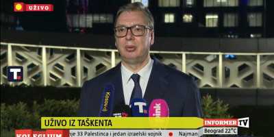 Predsednik Srbije Aleksandar Vučić, koji boravi u višednevnoj poseti Uzbekistanu, obratio se javnosti.