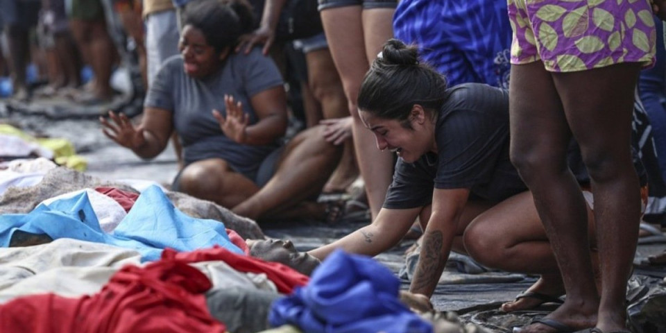 Uznemirujuće! Najveća policijska operacija u istoriji Brazila pretvorila se u pokolj - tela poređana nasred ulice (VIDEO)