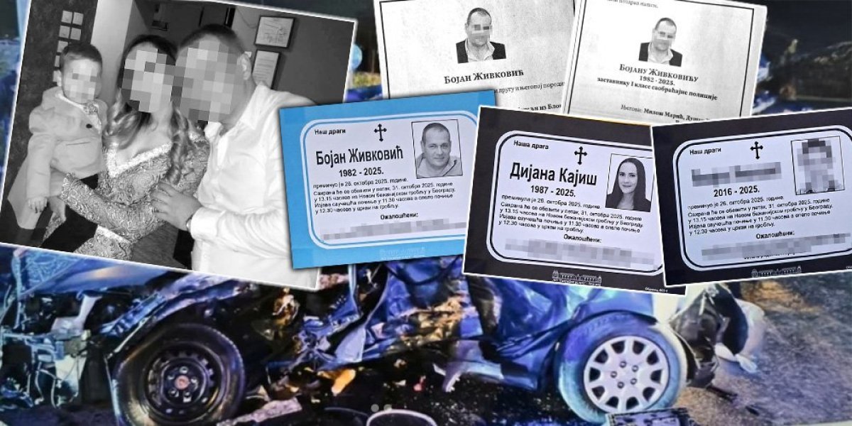 Najbolnije umrlice osvanule za tročlanu porodicu: Nikola im u deliću sekunde ugasio živote